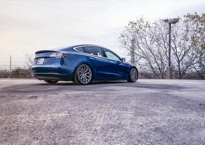 Blue Clean Tesla Model 3