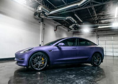 Purple Clean Tesla Model 3
