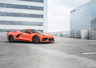 Orange Corvette C8 with ANKRY wheels