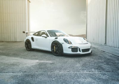 white Porsche 911 GT3RS
