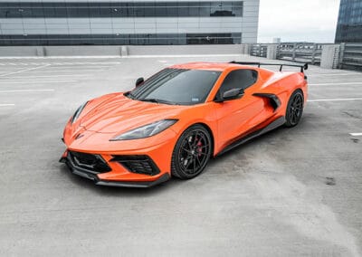 Orange Corvette C8 with ANKRY wheels