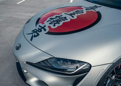 Silver Toyota Supra MK5 A90