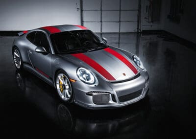 Gray with Red Stripes Porsche 911R