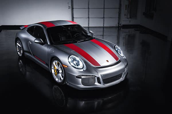Gray with Red Stripes Porsche 911R